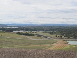 View from in front of the NBPCA looking across Canberra. You may make out the Australian Flag flying proudly in the distance from the top of Parliament House