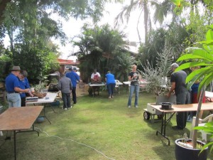 A beautiful day in Perth and we were all set up around the back yard. Thankfully not 45 degrees like the previous week, but a very pleasant 27.