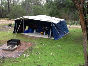 First job of course is to set up camp and get organised before the sun goes down as we arrived a bit late in the day. Pretty easy though as it's all there ready to go.