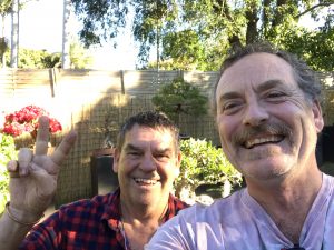 Mike Eberle of Simply Japanese Bonsai at Pomona. He's been at Eumundi Markets for 18 years. Great bloke