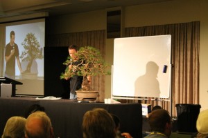 Discussing the work and the trees future.