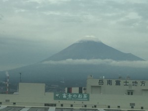 No good shots of Fuji. Hazy and 350 kph doesn't help